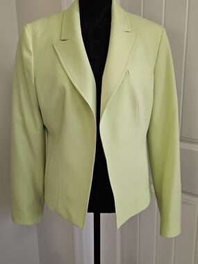 Nine West Lime Green Women's Tailored Blazer, Size 8